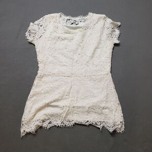 Issac Mizrahi Live lace Top. Size M